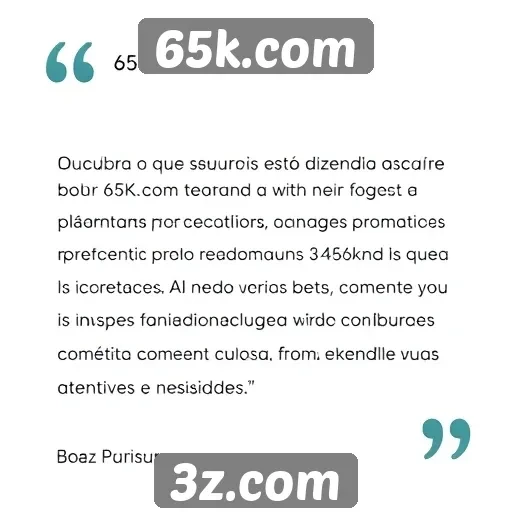 Feedback de usuários sobre o 65k.com